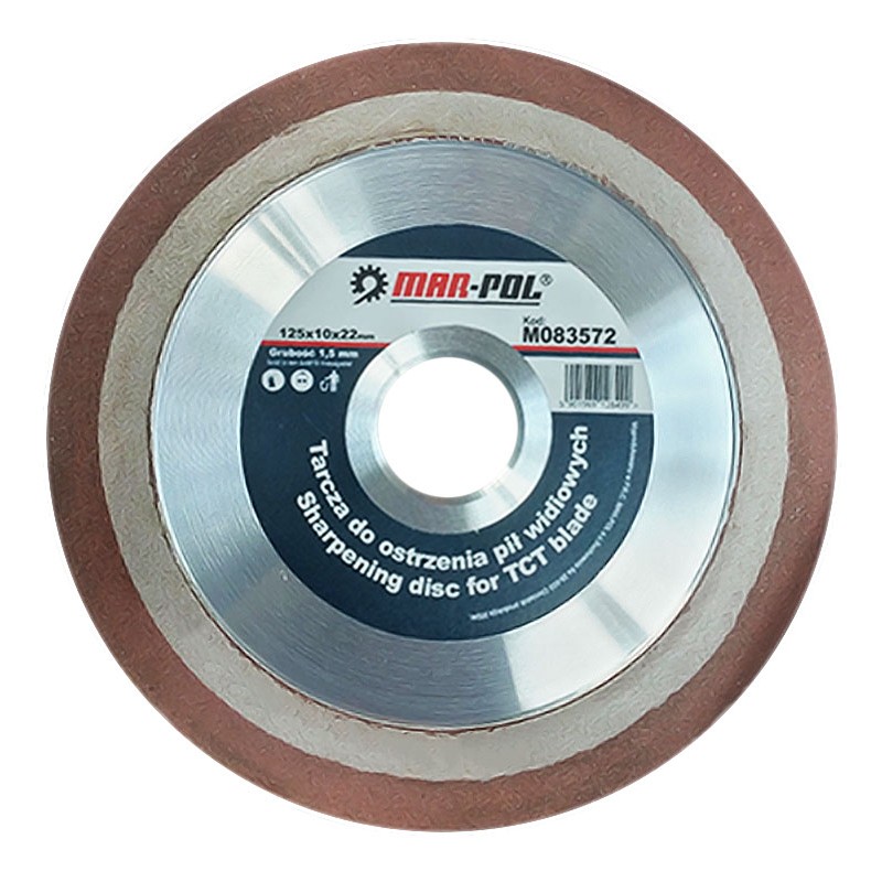 Disco diamantato per affilatura di seghe circolari Ø125mm interno Ø22,2mm